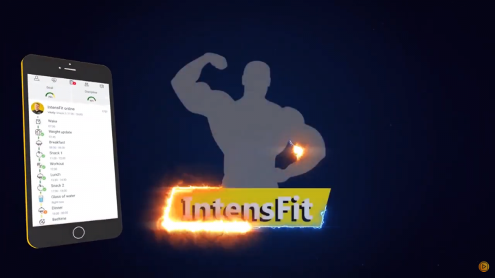 Видеореклама для фитнес приложения Intesfit ENG