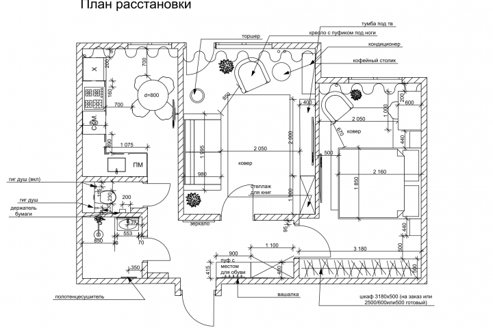 Планировка помещения