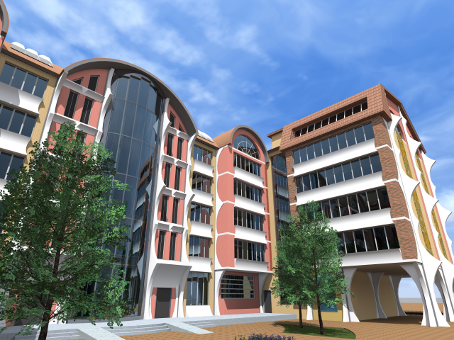 Экстерьер жилого здания