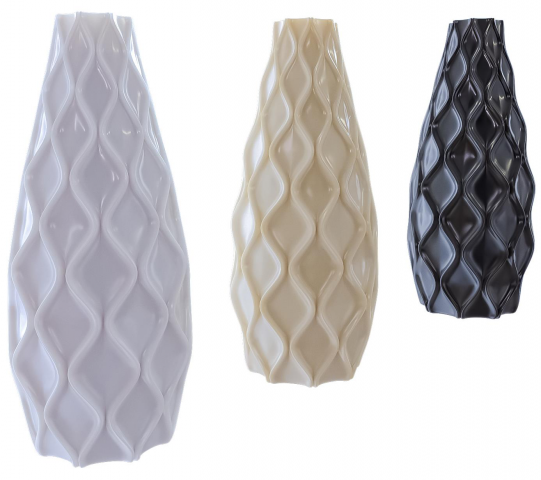 Керамическая ваза в трех тонах