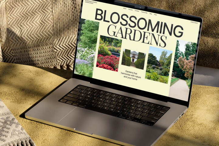 BLOSSOMING GARDENS | LANDING PAGE