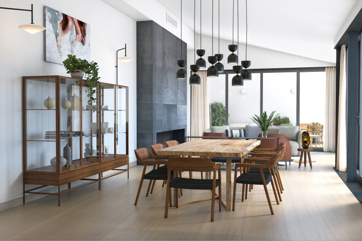 Визуализация гостиной