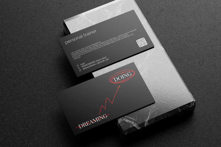 Визитка для тренера