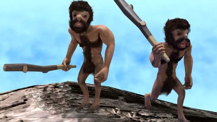 мультяшный первобытный