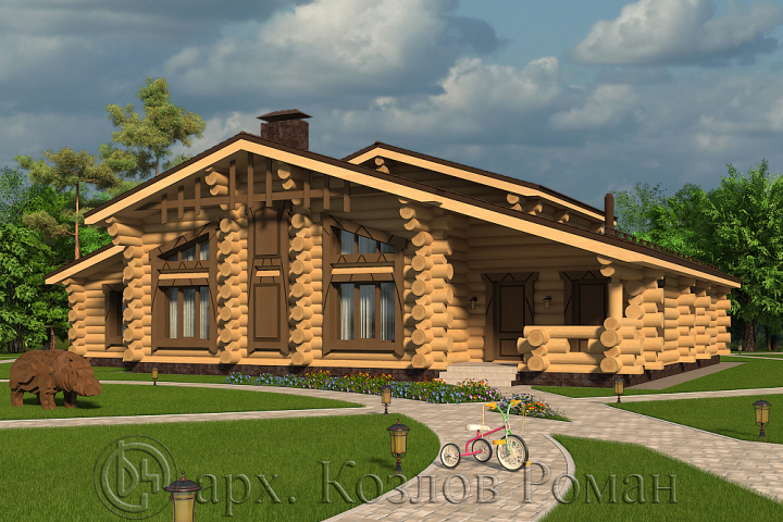 Индивидуальный проект 2 эт. деревянного дома. 278 кв. м.