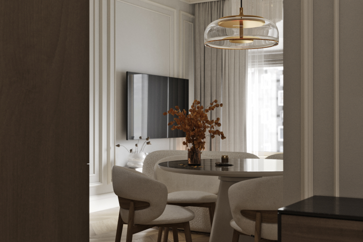 Визуализация кухни-гостиной