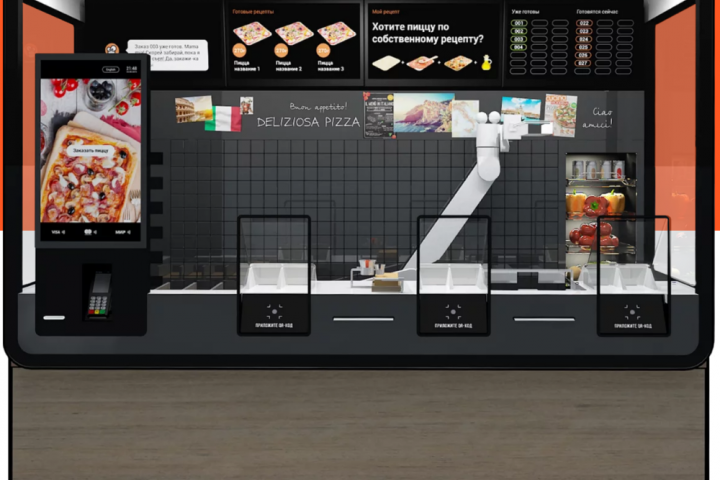 3D моделирование Печки проекта ПиццаБот (роботизированный киоск)