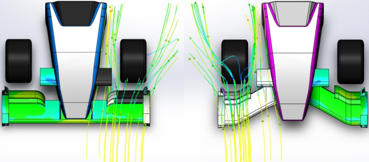 Оптимизация переднего обтекателя с антикрылом для машины FSAE