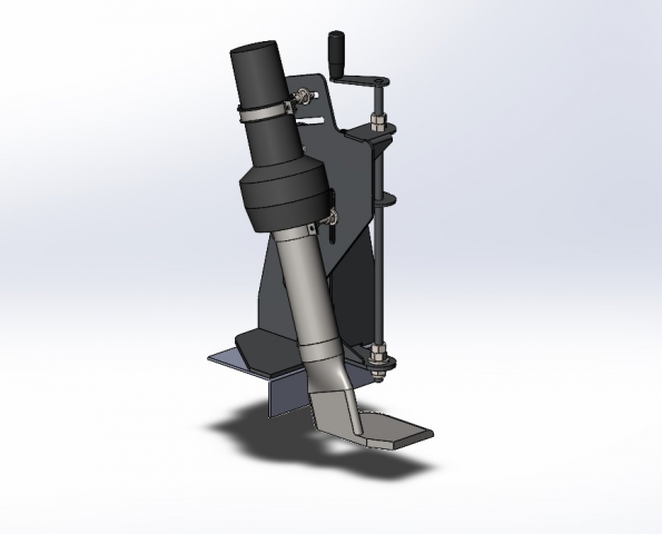 Держатель для термофена на линию пропитки композитных материалов