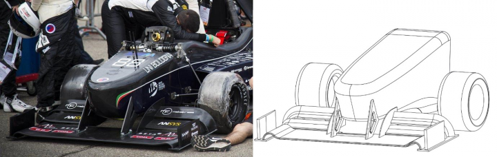 Исследование  различных концепций передних антикрыльев FSAE