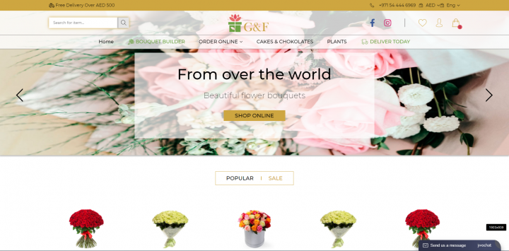 G&F  Интернет-магазин цветов