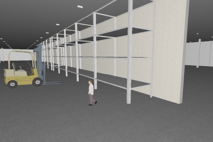 Проект освещения складского комплекса в г.Красноярск (1й этаж)