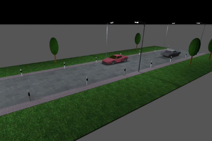 Освещение участка дороги в Л.О.