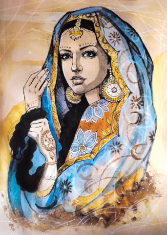 Иллюстрация к книге Пауло Коэльо "Алхимик"