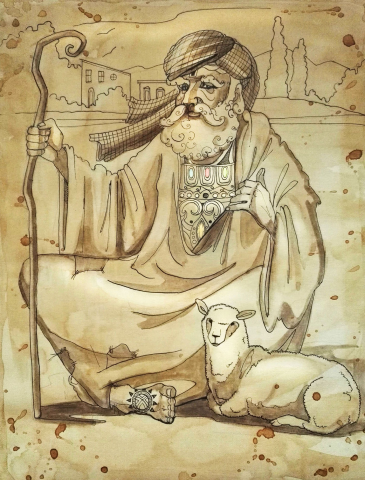 Иллюстрация к книге Пауло Коэльо "Алхимик"