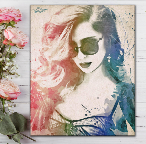 Портрет в стиле "Акварель"