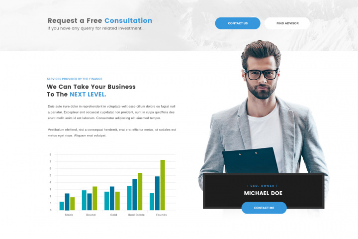 Разработка шаблона для консалтинговой фирмы