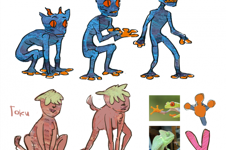 Разработка персонажей для мультфильма "Сеймей: Горё (2022)"