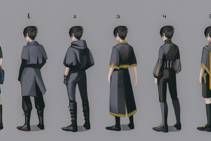 Вариации костюма для персонажа игры