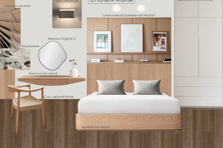 Спальня для мамы в стиле джапанди