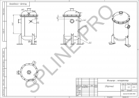 Сборочный чертеж фильтра-сепаратора