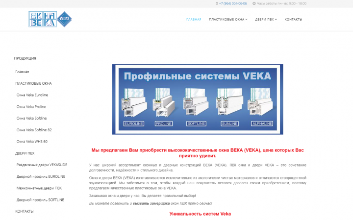 Окна века