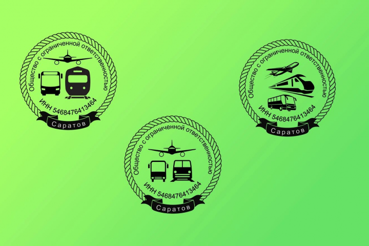 Разработке печатей транспортного агенства