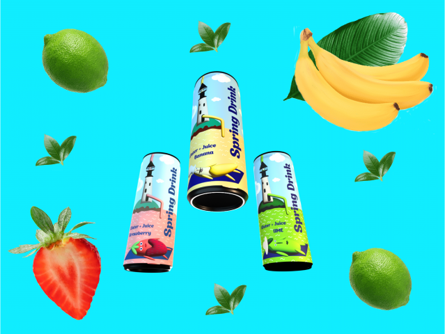 Spring Drink (газированный напиток с соком)