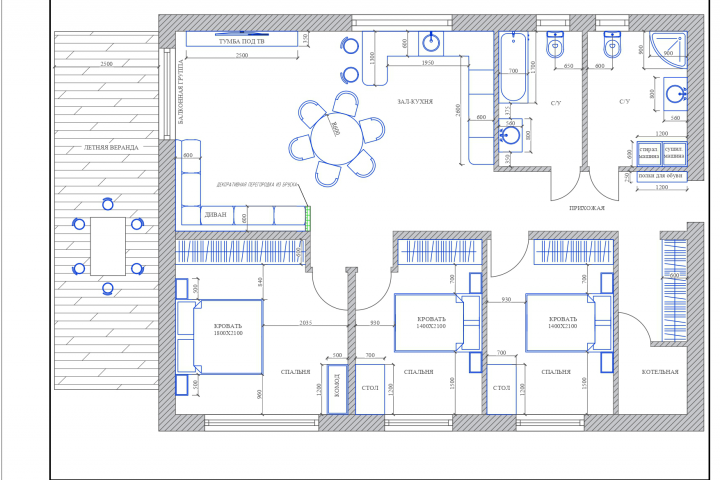 План расстановки мебели