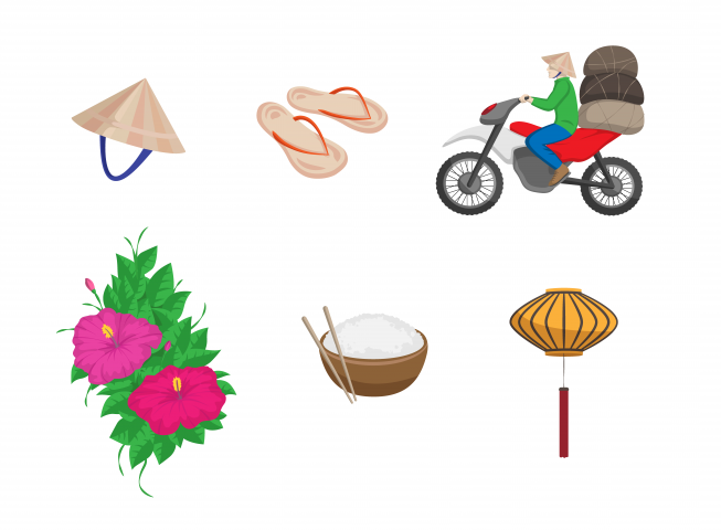 Иконки на тему "Вьетнам"