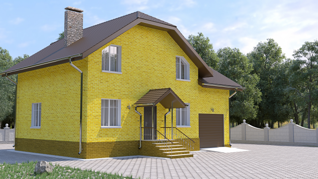 Готовый проект коттеджа 140 кв. м / Артикул цe-126