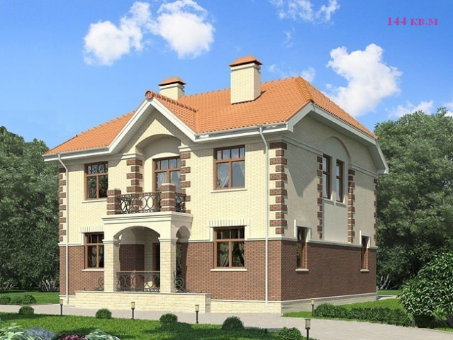 Готовый проект коттеджа 144 кв. м / Артикул М-31