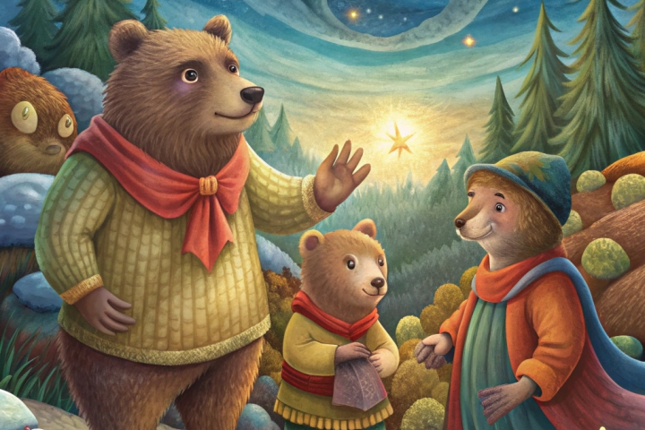 Иллюстрация для книги "3 медведя"