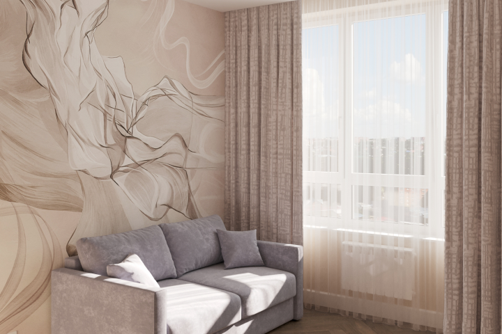 Квартира в стиле  "Фьюжн"  2024 г.