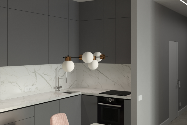 Квартира в стиле  "Фьюжн"  2024 г.