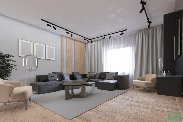 Проект 3-х комнатной квартиры. ЗД Визуализация