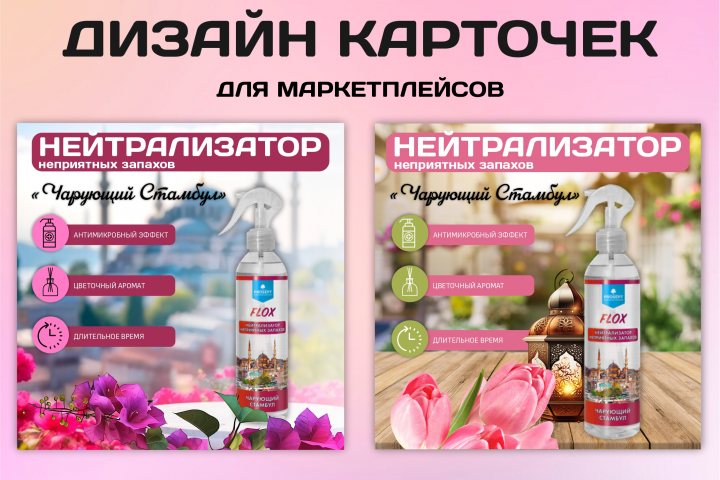 Дизайн карточек для маркетплейсов