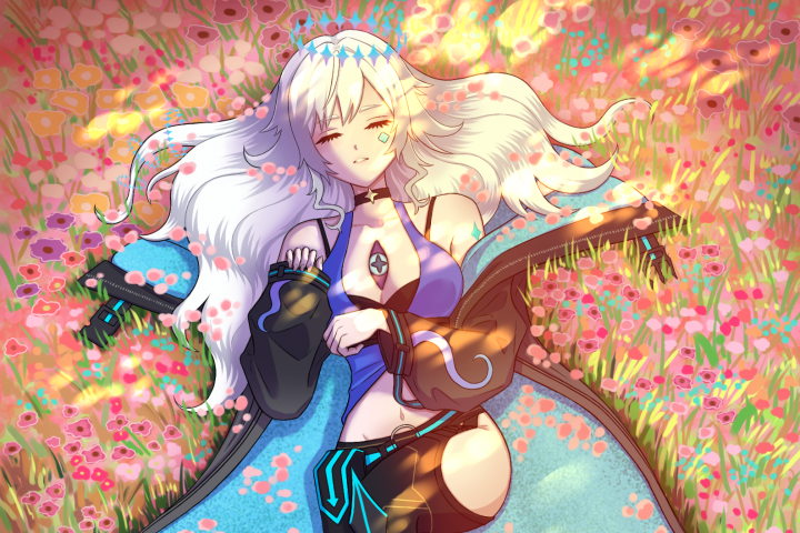 девочка в цветах