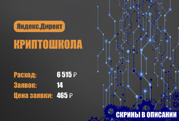 Яндекс.Директ. Криптошкола