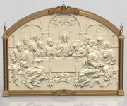 барельеф по мотивам Тайной вечеря Нестеренко