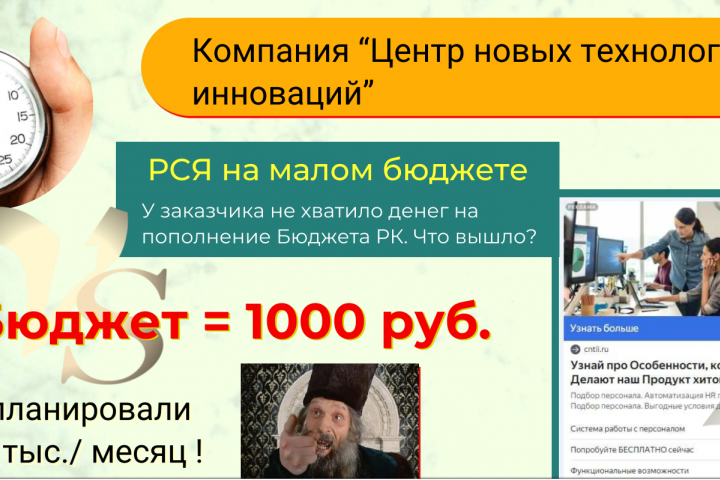 РСЯ на малом бюджете