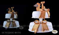 Пищевая продукция 2. Обработка фото свадебного торта.
