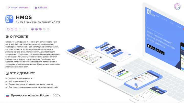 Биржа заказа бытовых услуг – HMQS