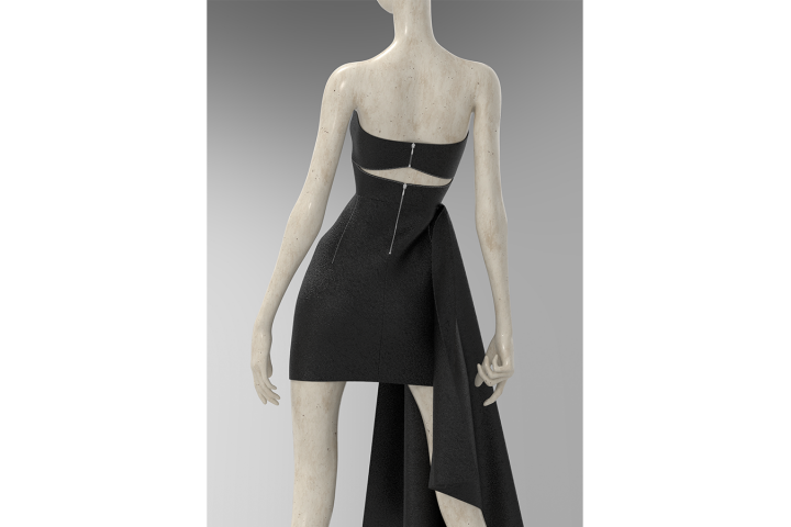 моделирование и визуализация платья 3D по мотивам  McQUEEN