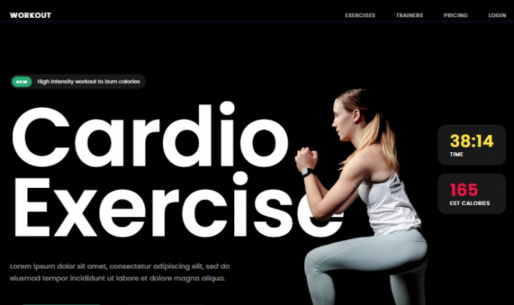 Fitness Landing Page
