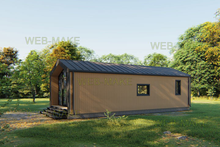 Барн хаус: АР, визуализация, рендер