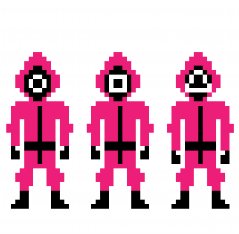 pixel арт игра в кальмара