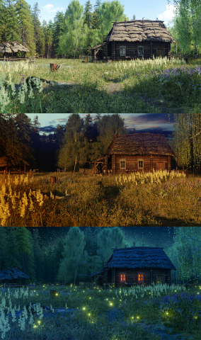 Фон для визуальной новеллы - экстерьер