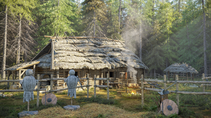 Изба в лесу