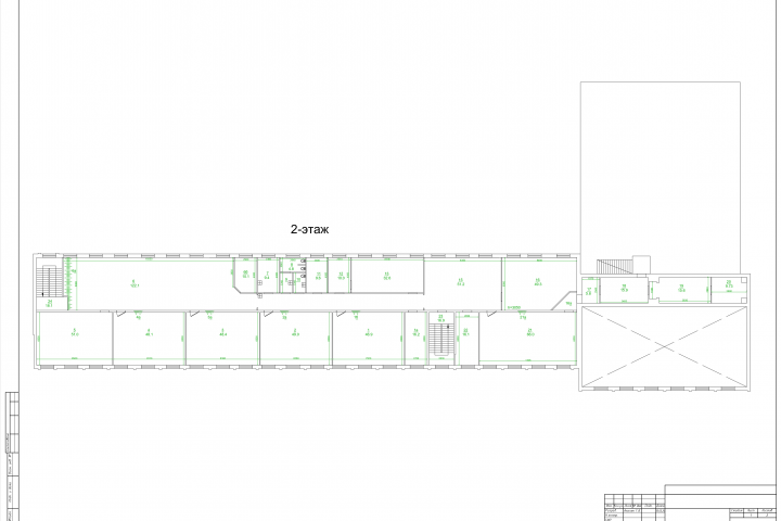 чертеж 2 этажа здания